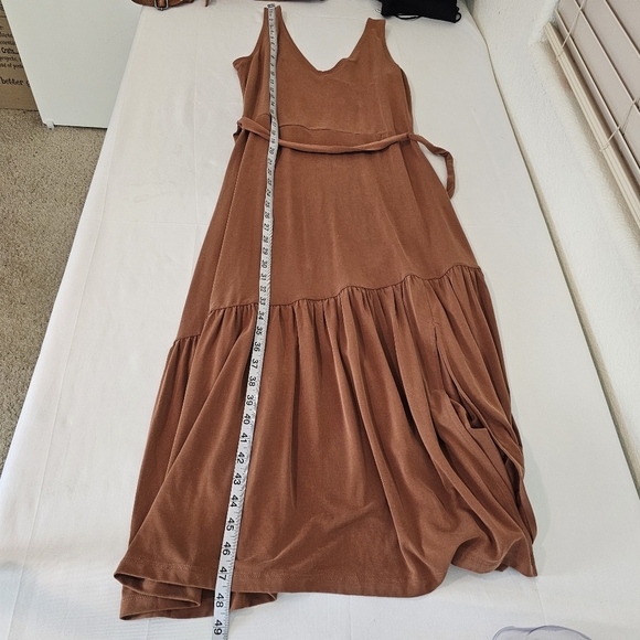 Banana Republic Brown Sleeveless Tie Belt Dress - Picture 7 of 10